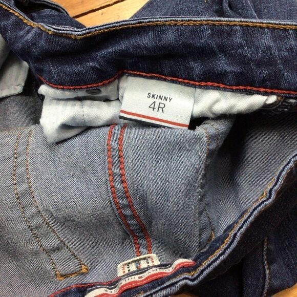 TOMMY Hilfiger jeans skinny mid rise stretch blue denim preppy size 4 regular - Picture 5 of 10